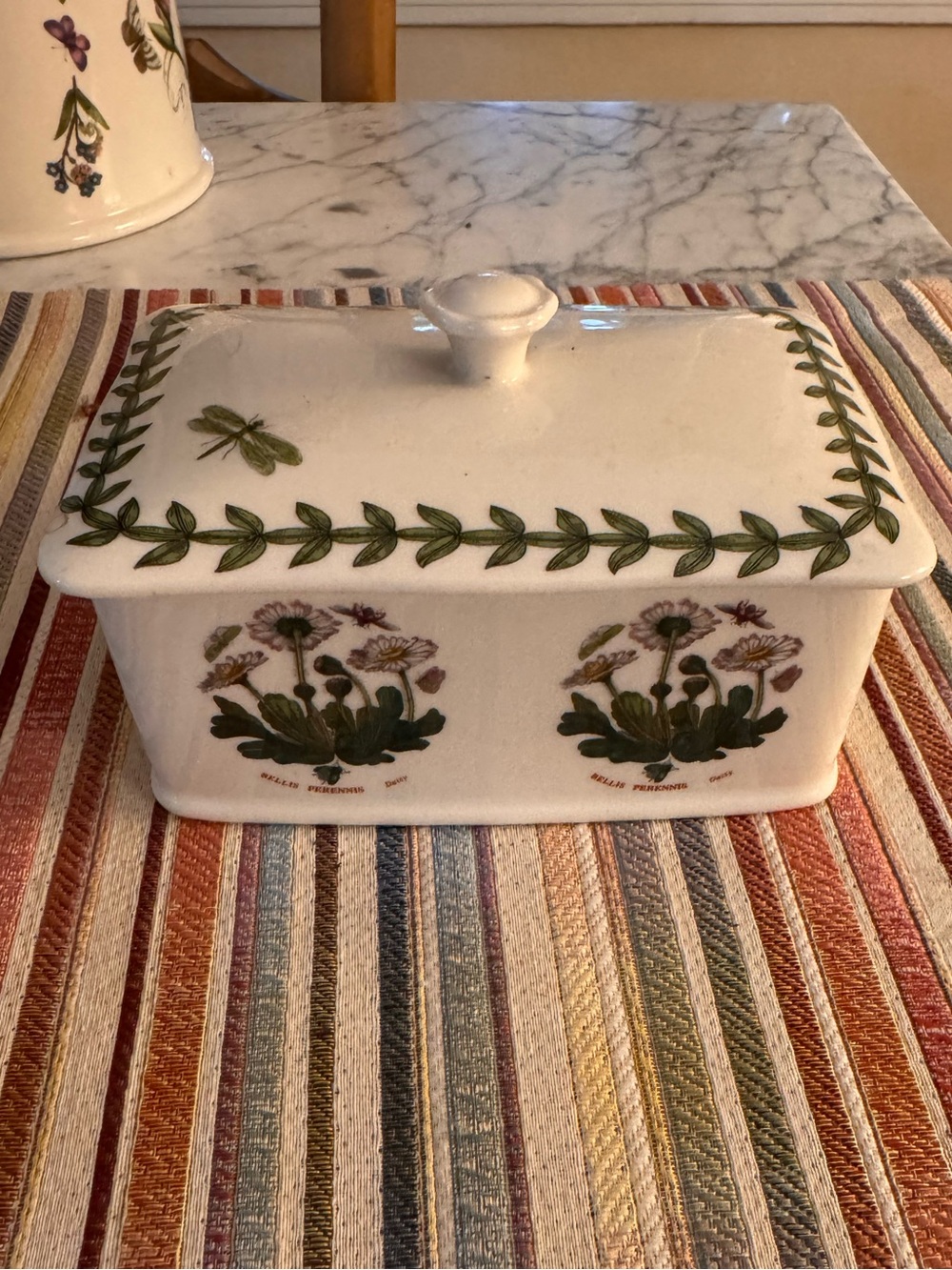Portmeirion botanic garden covered treasure box, nwt, 6x4x3.
